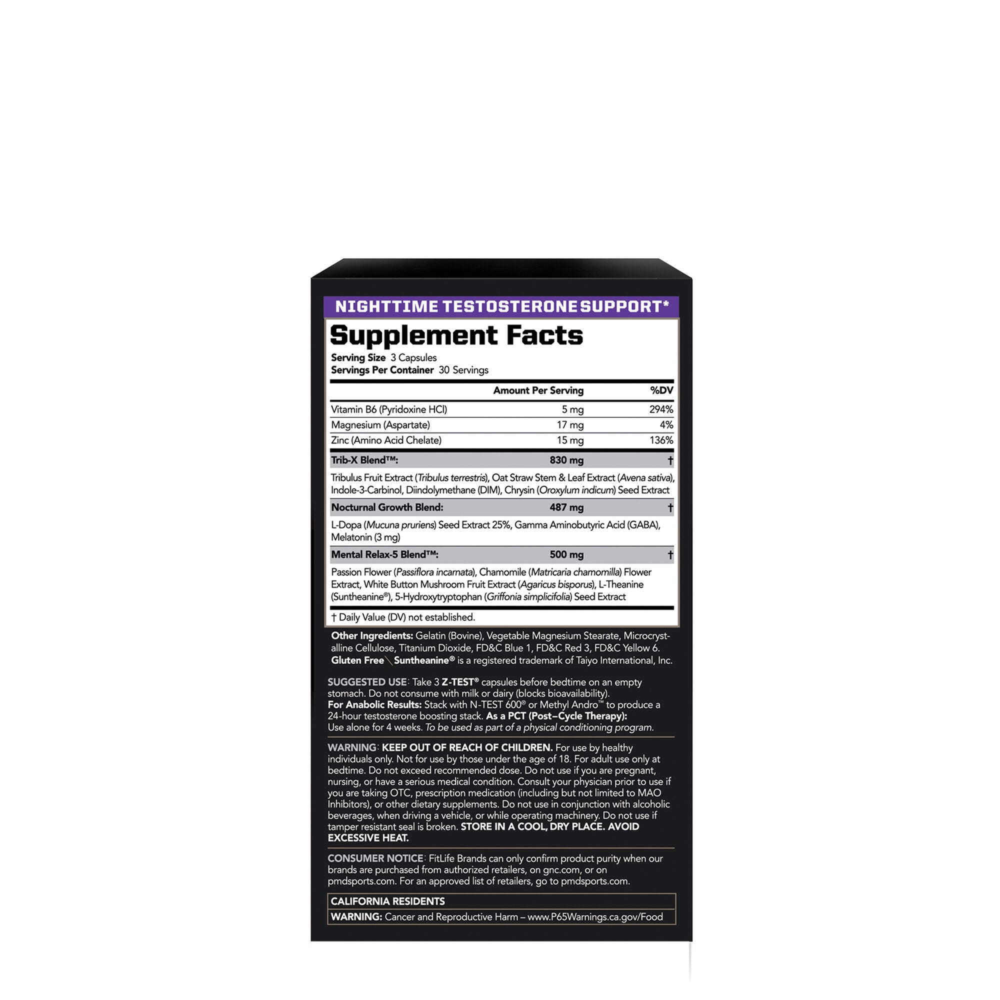 Z-TEST&reg; - 90 Capsules (30 Servings)